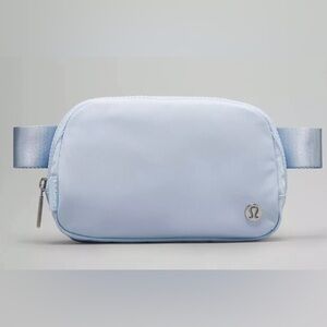 1L Blue Linen Belt Bag